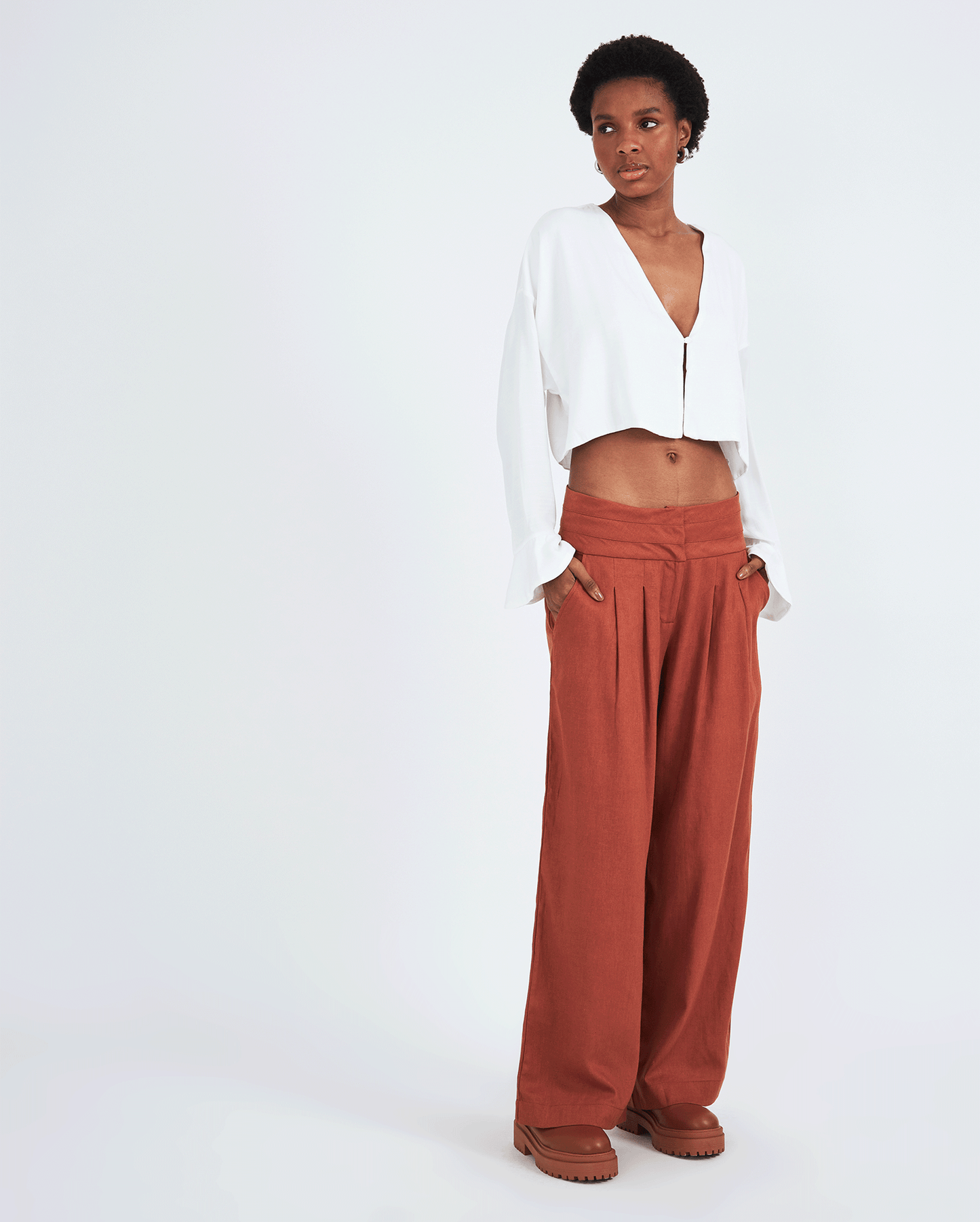 BROWN PANTS