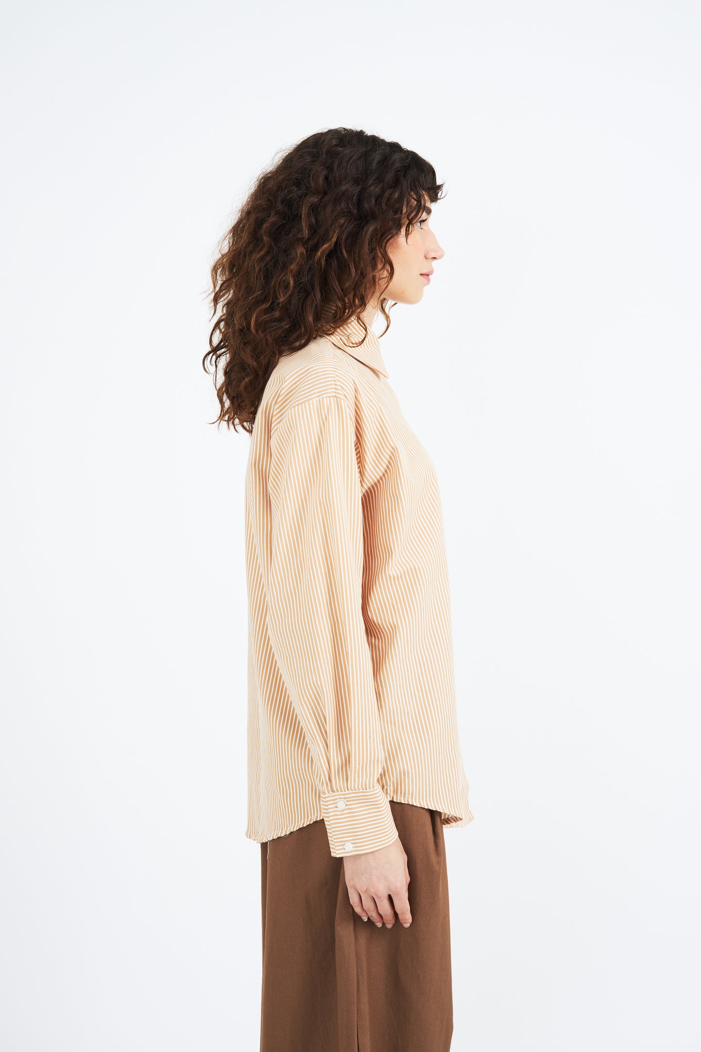 BEIGE STRIPED SHIRT