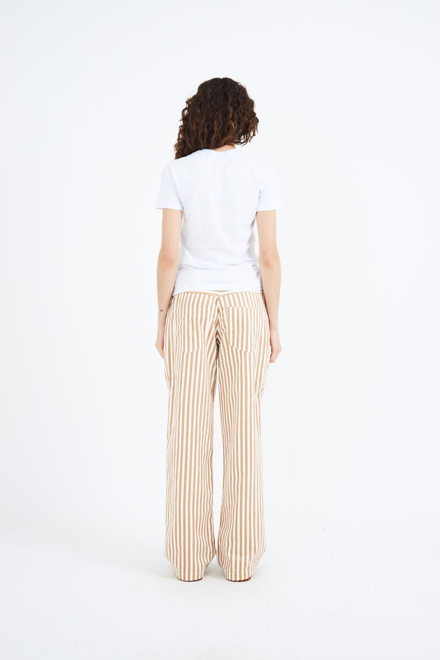 BEIGE STRIPED PANTS
