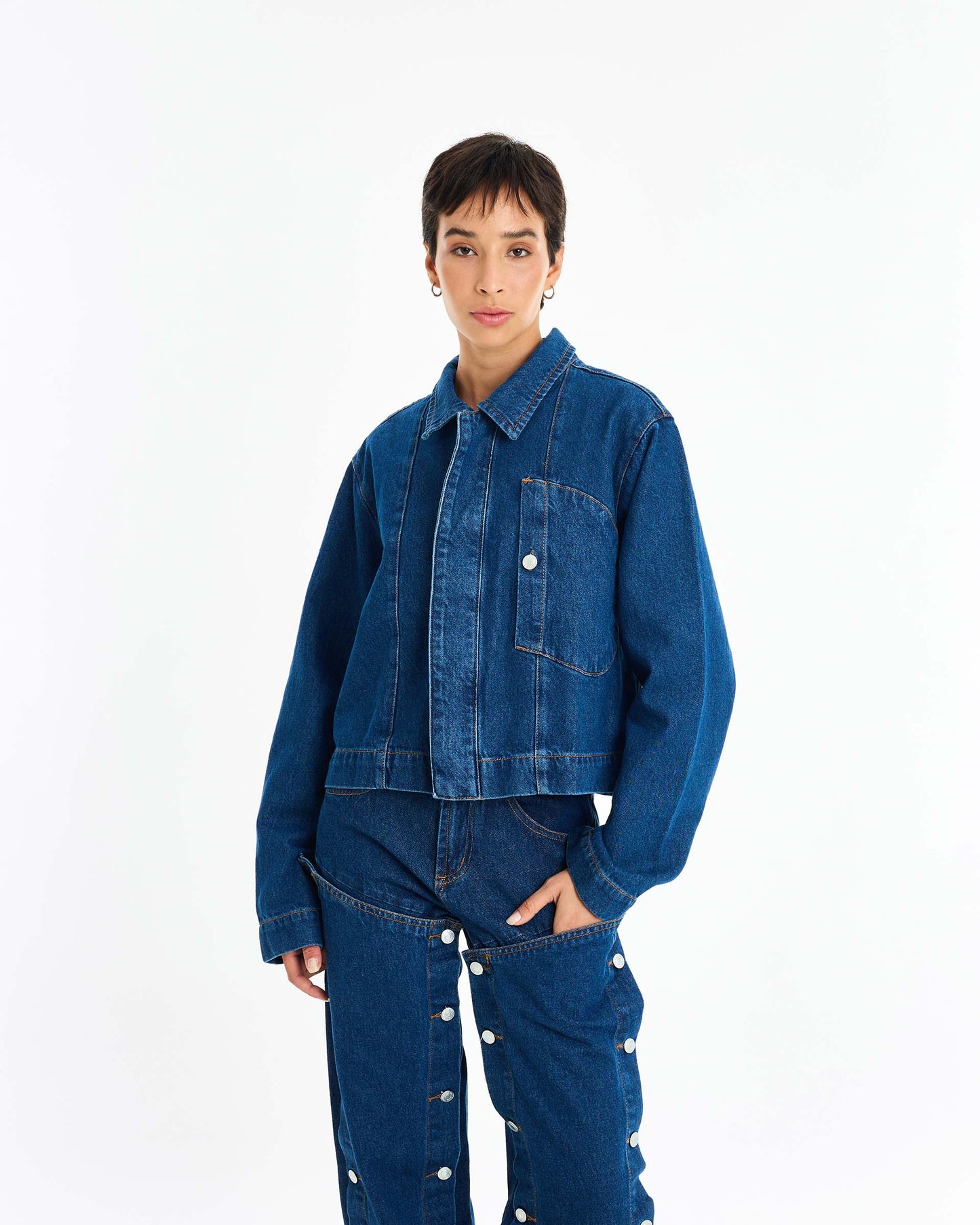 JEANS JACKET OVER ANASTASIA
