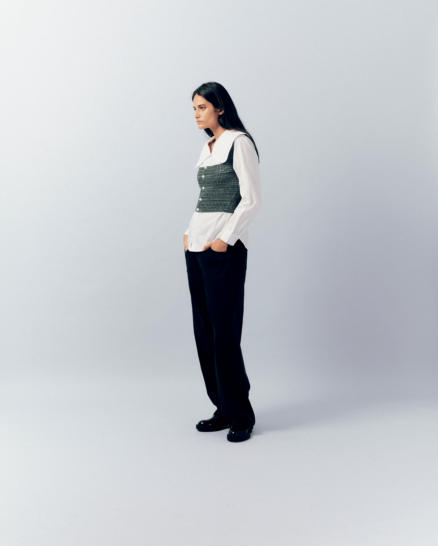 GREEN TOP CROCHET