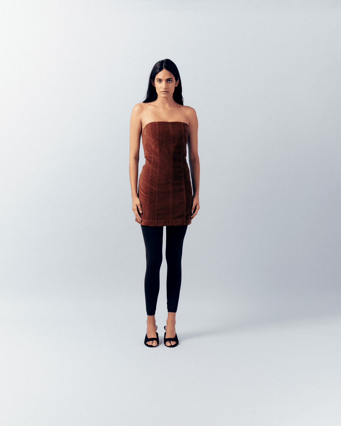BROWN DRESS