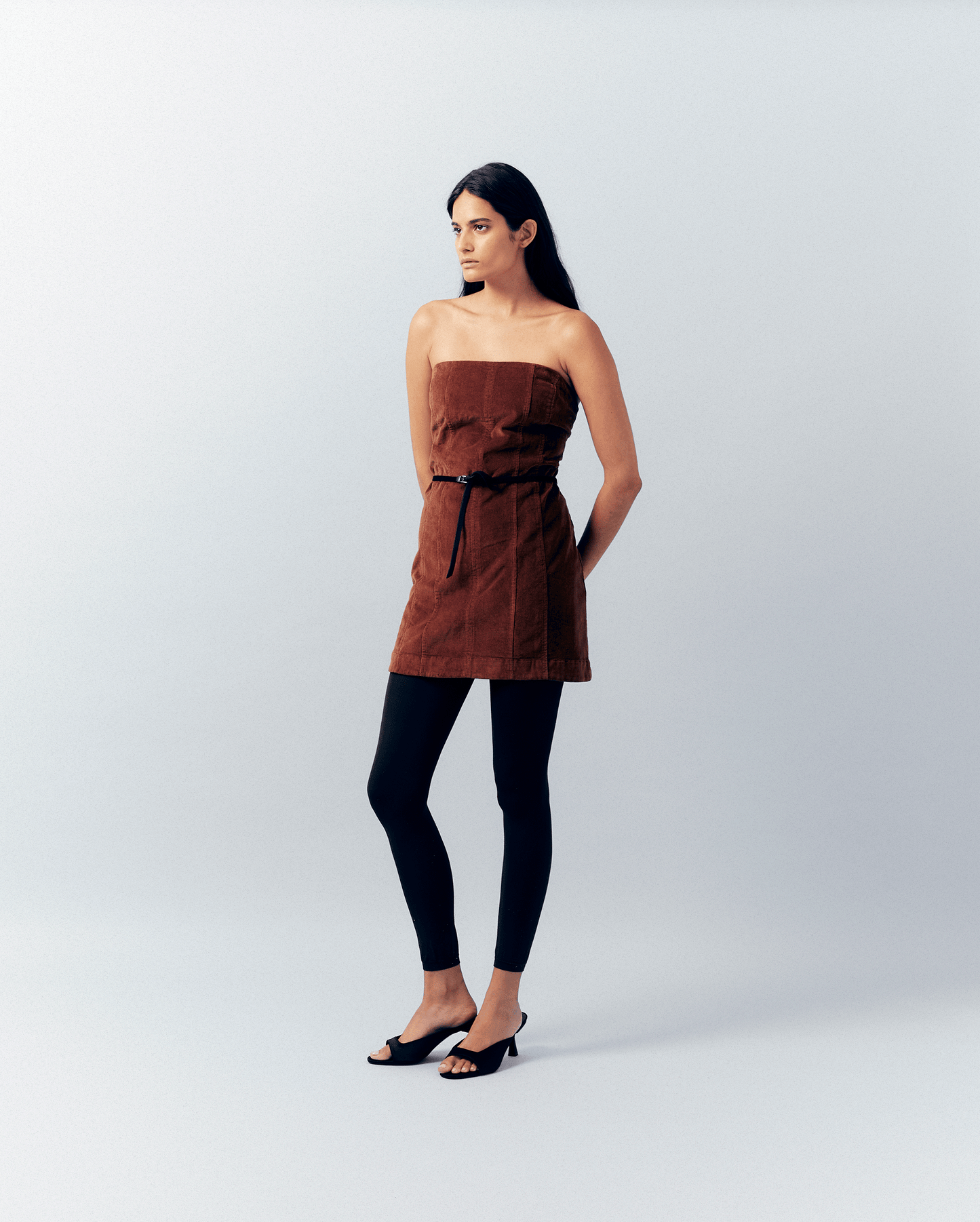 BROWN DRESS