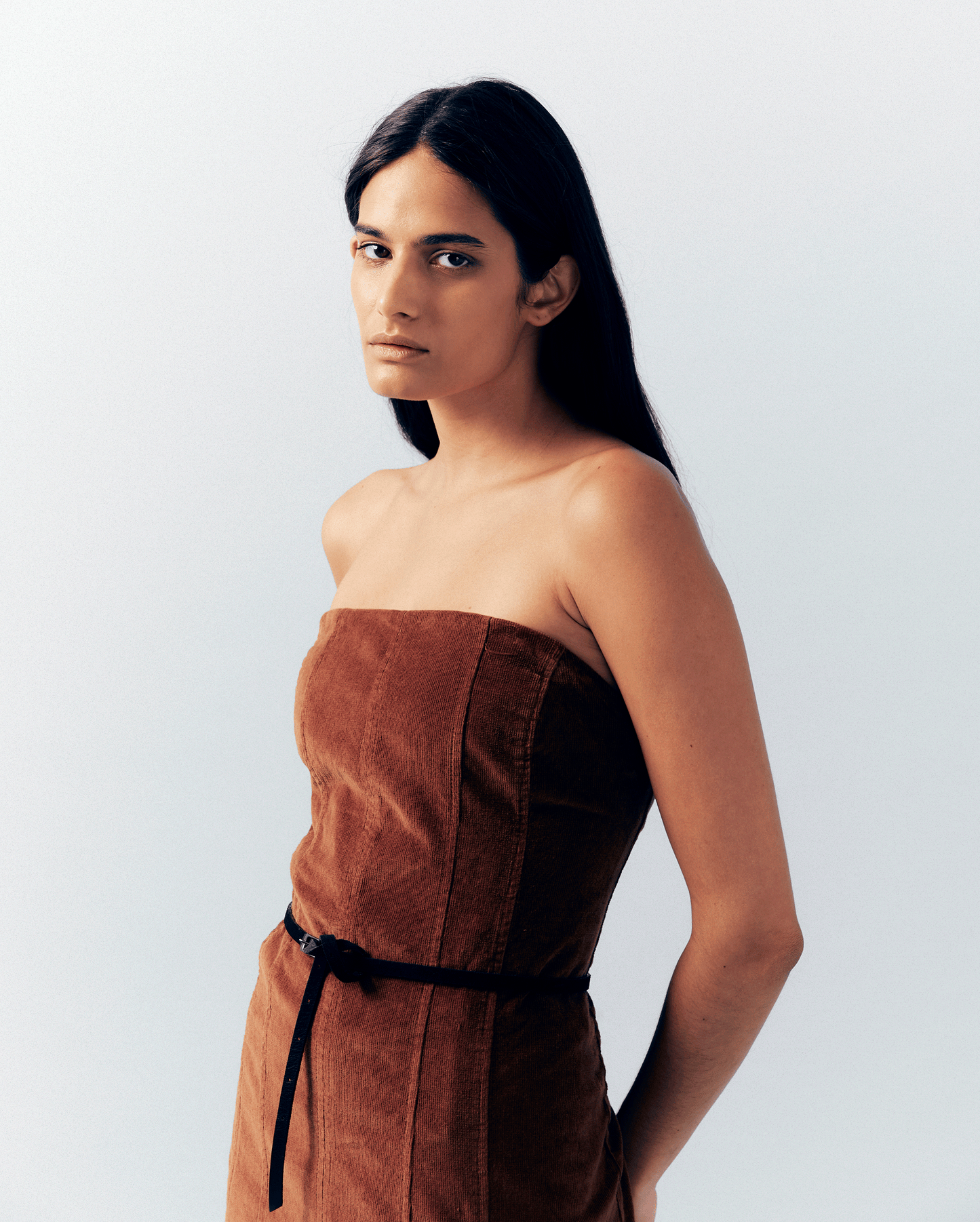 BROWN DRESS