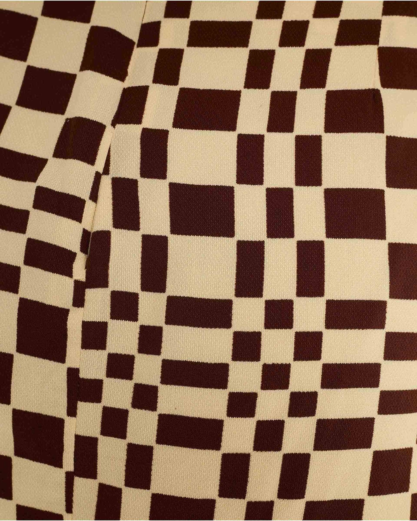 BROWN PRINTED SKIRT