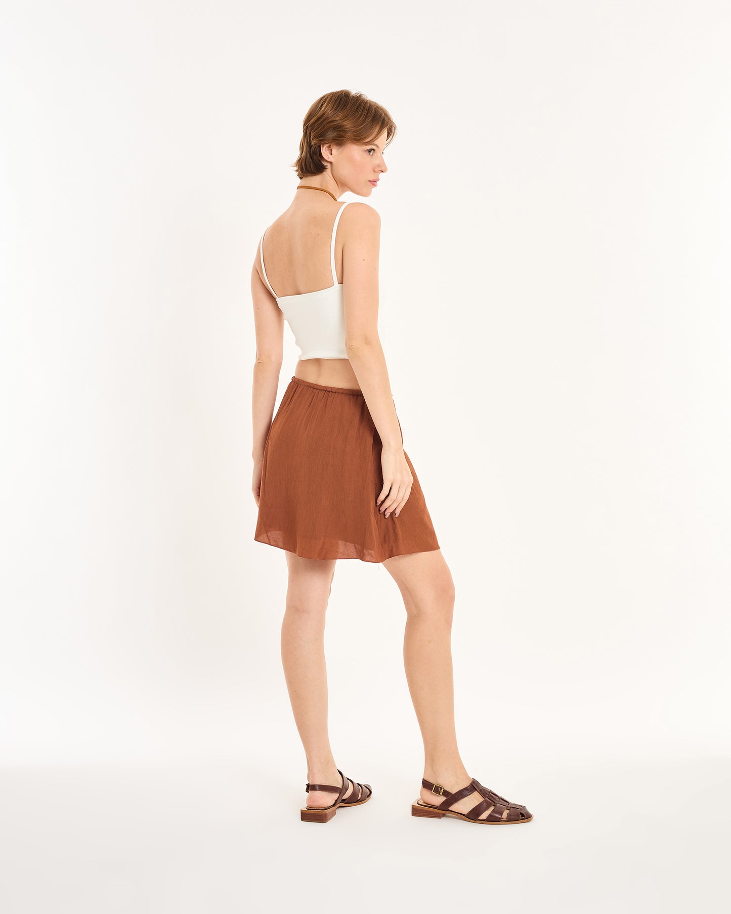 BROWN SKIRT