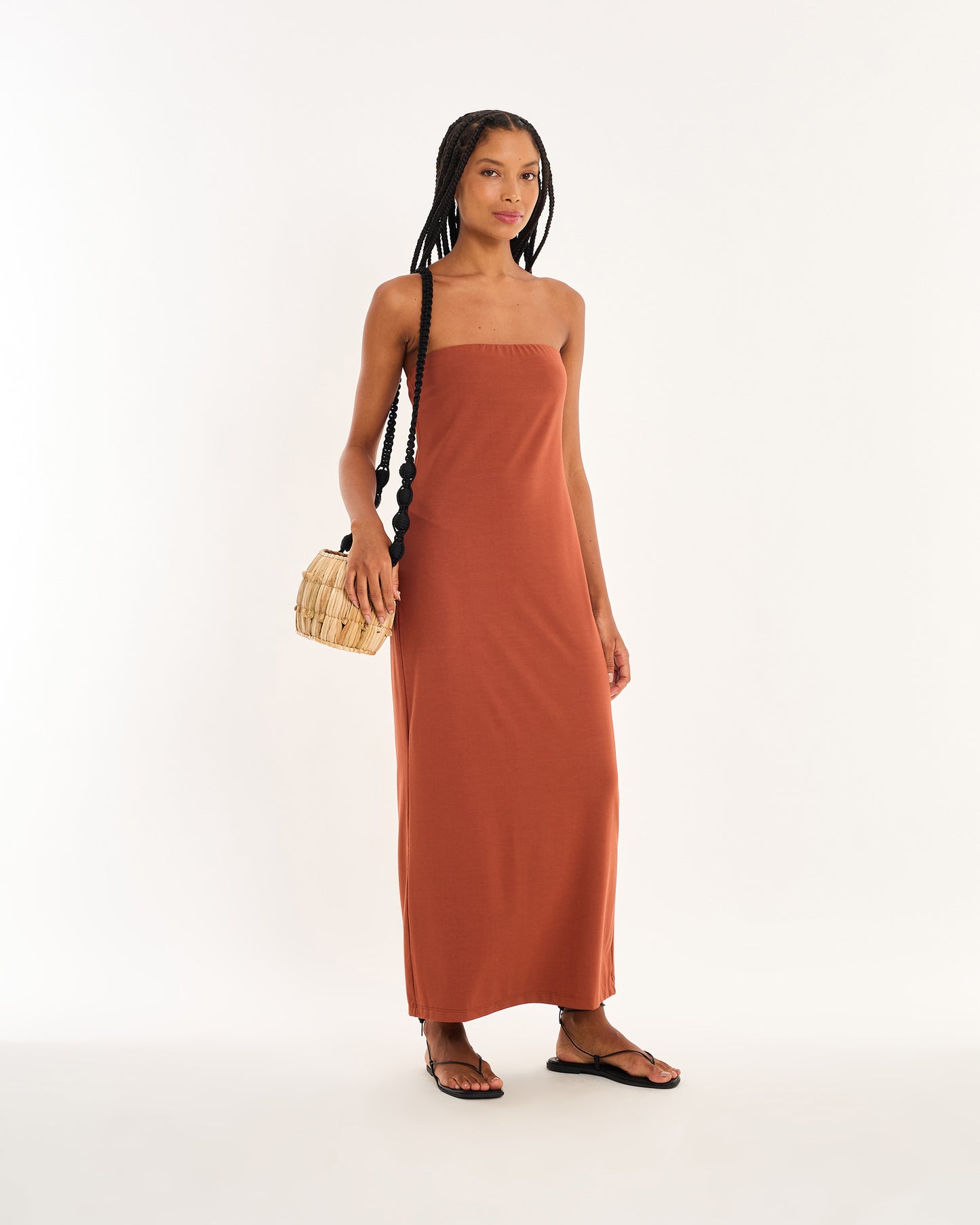 BROWN DRESS