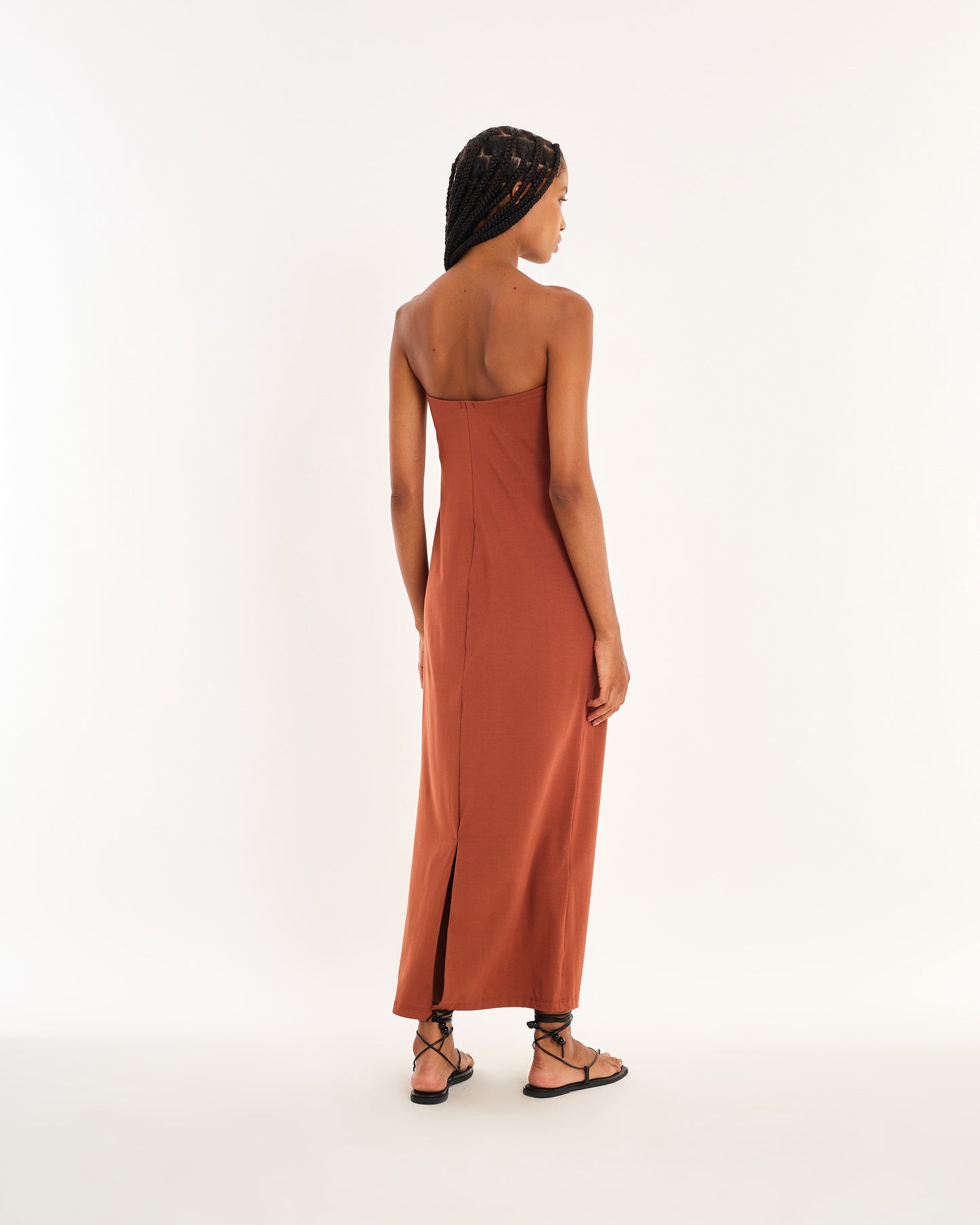 BROWN DRESS
