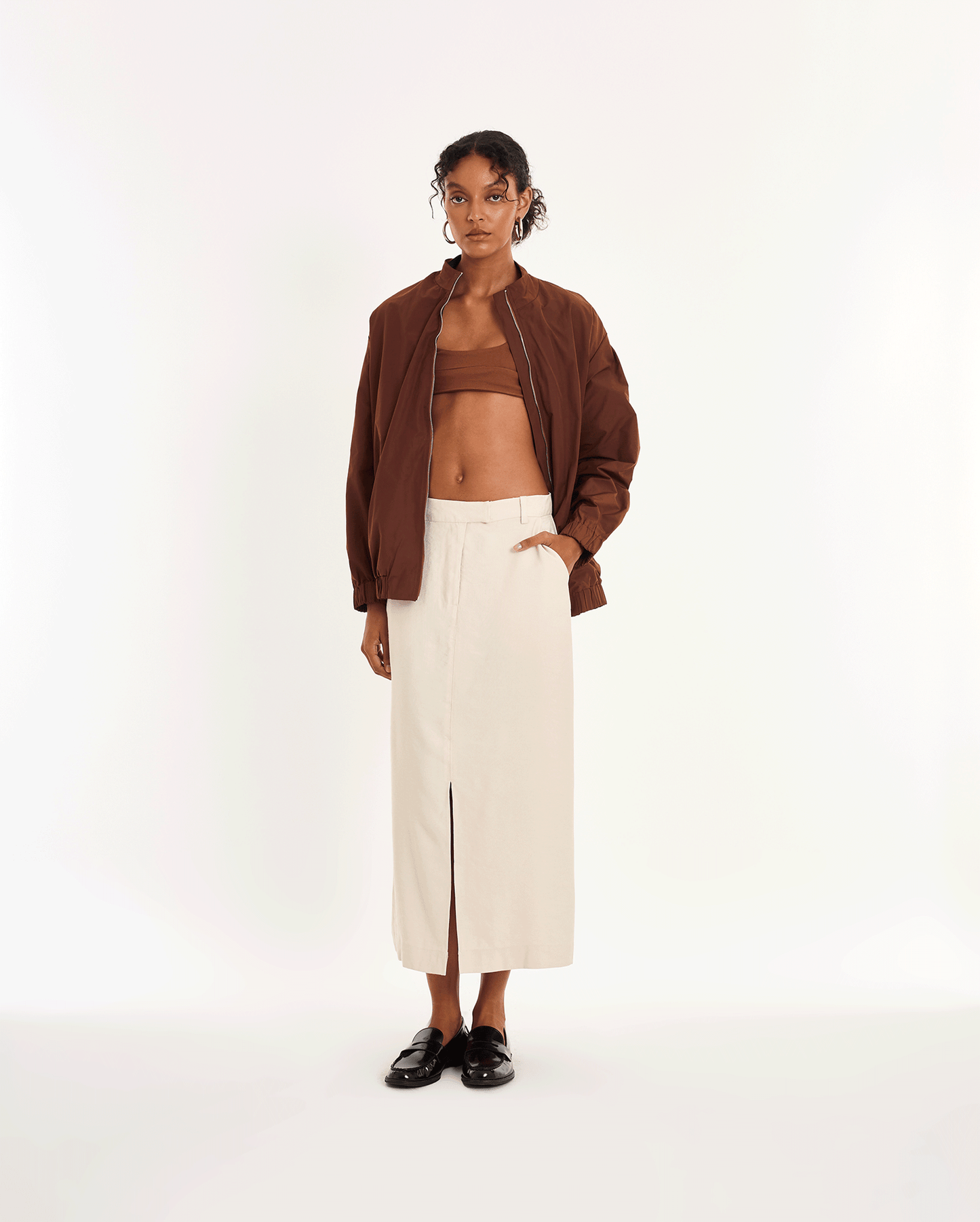 FALDA BEIGE