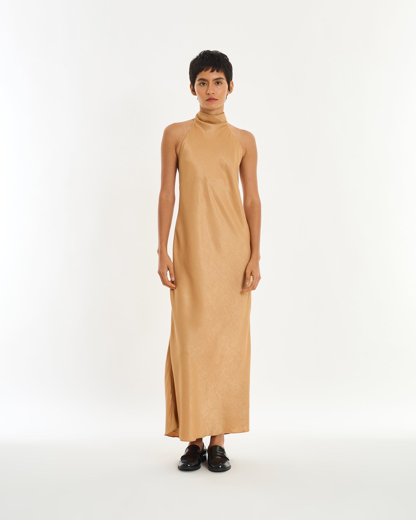 BEIGE DRESS