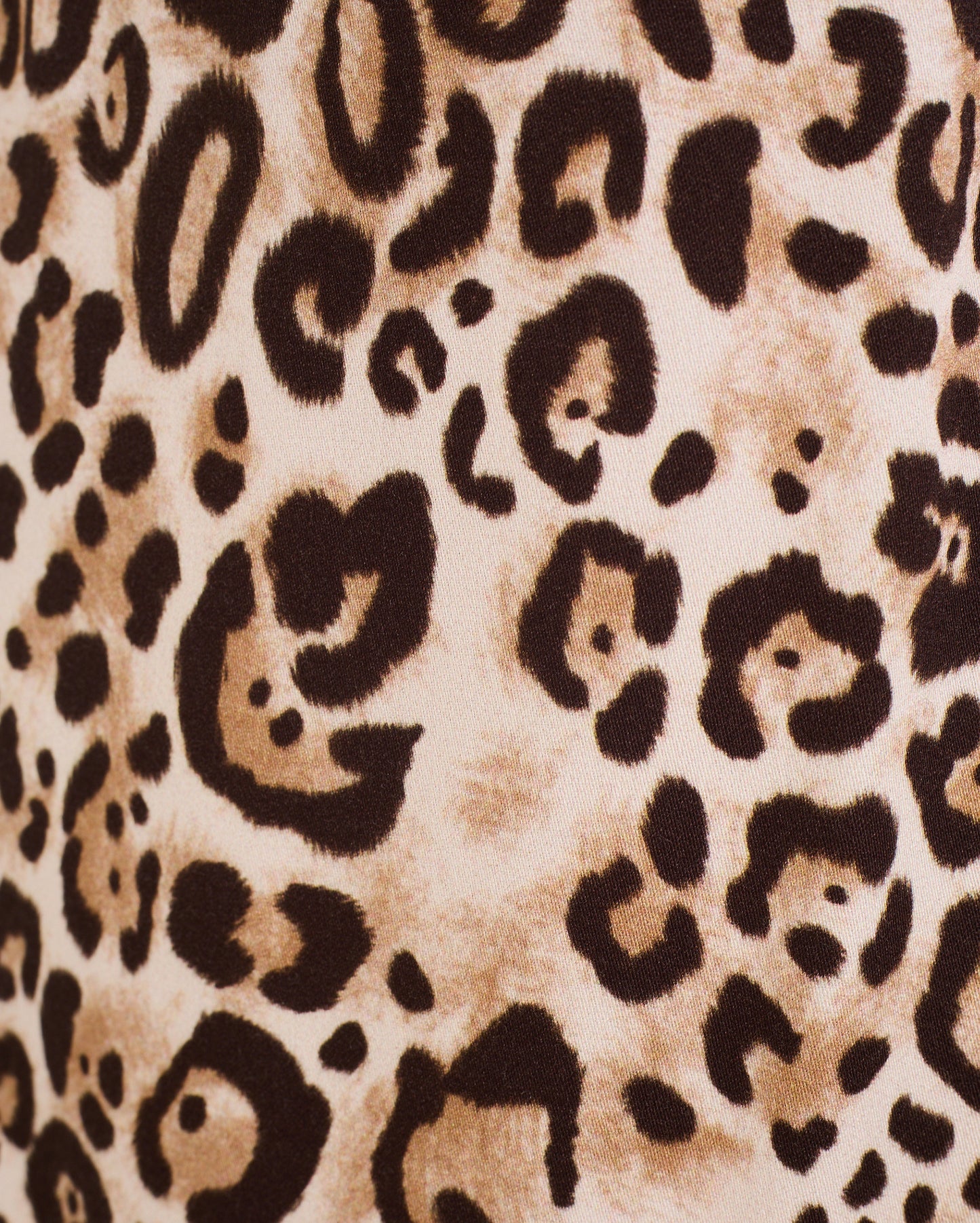 PRINTED LEOPARD TEX DRESS