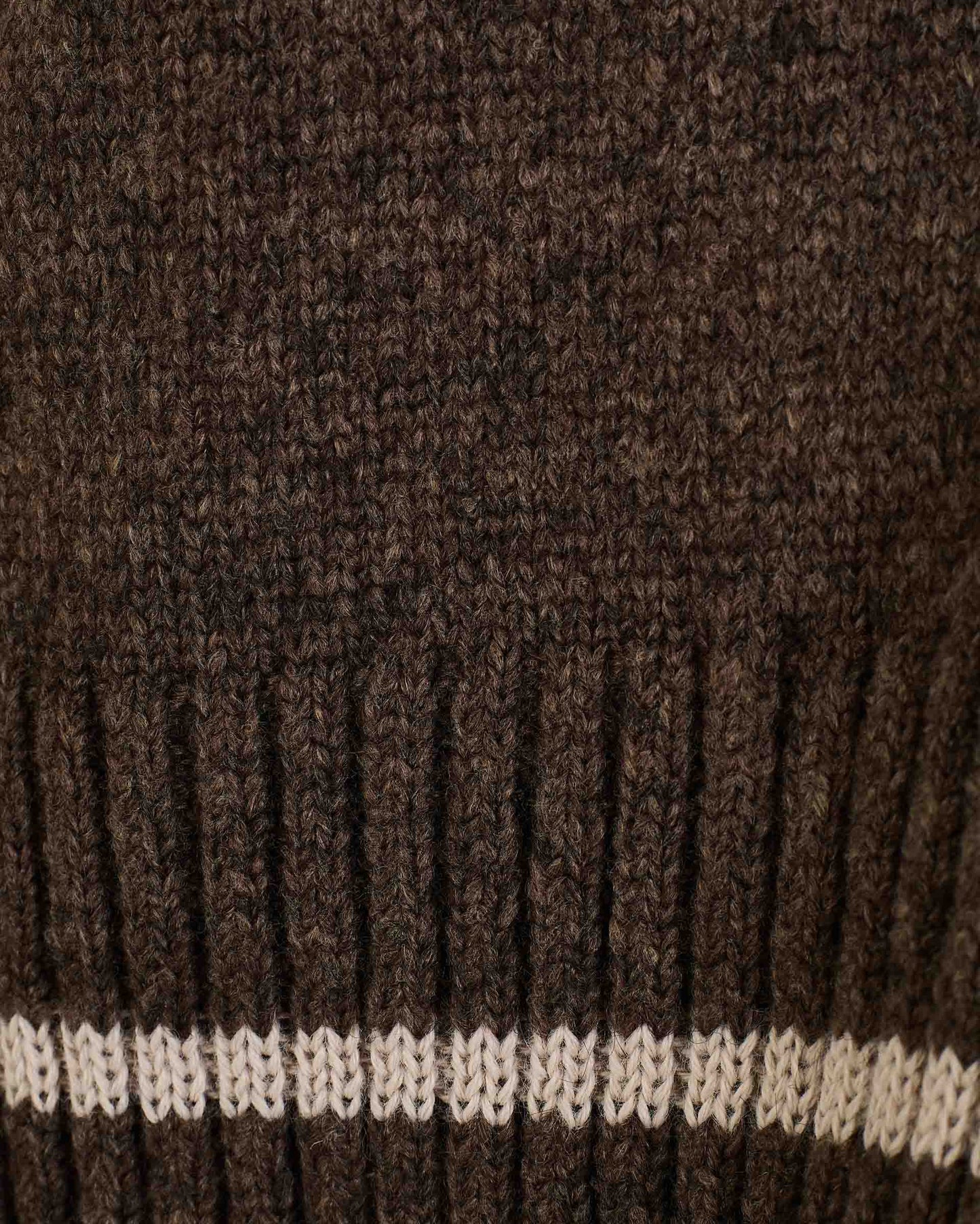 BROWN FAL KNITTED VEST