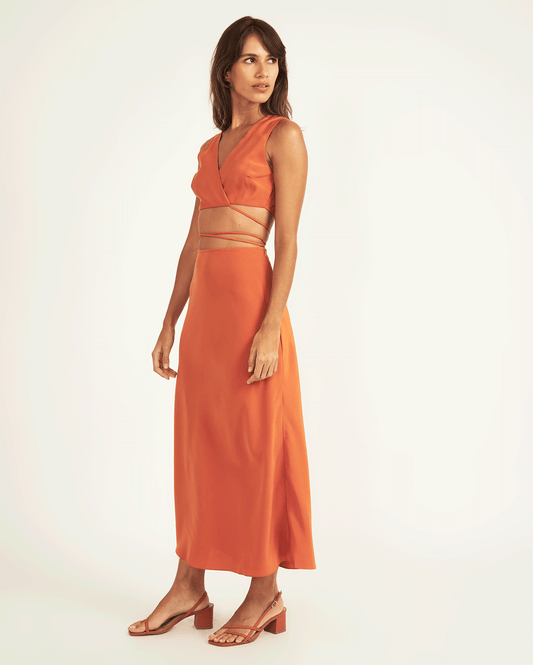 BROWN CAROLINA HERÉDIA SKIRT