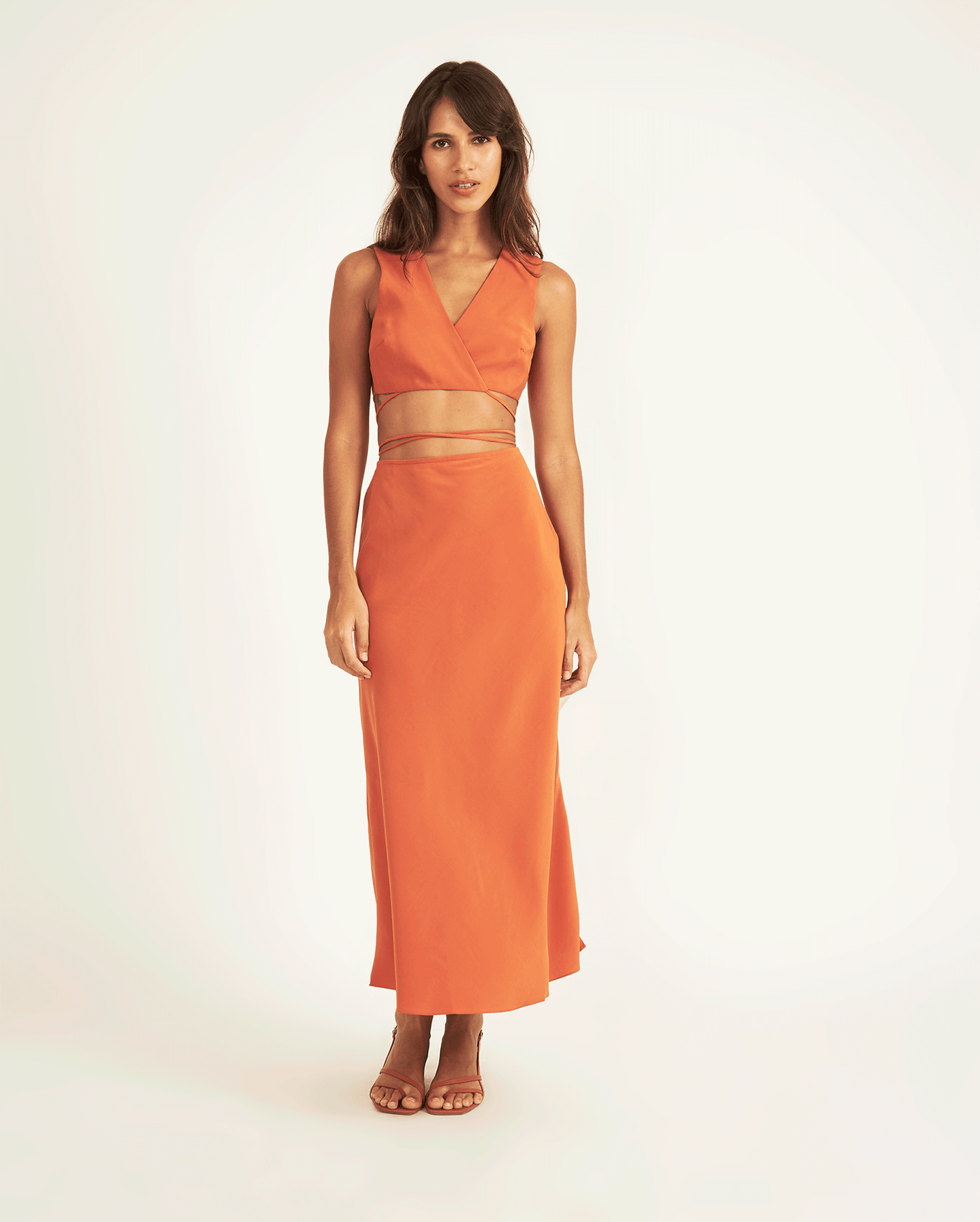 BROWN CAROLINA HERÉDIA SKIRT