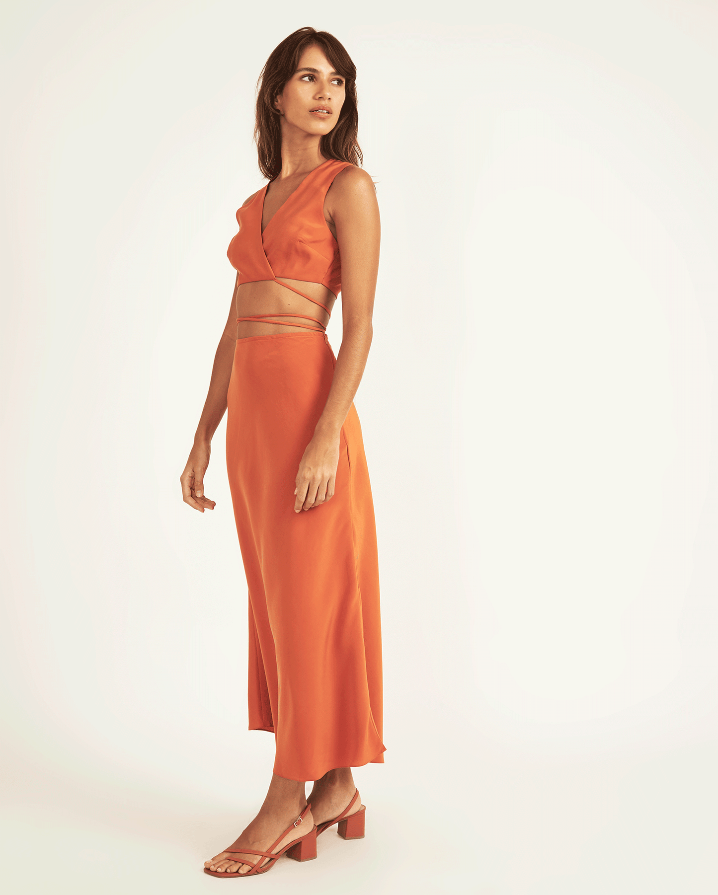 BROWN CAROLINA HERÉDIA SKIRT