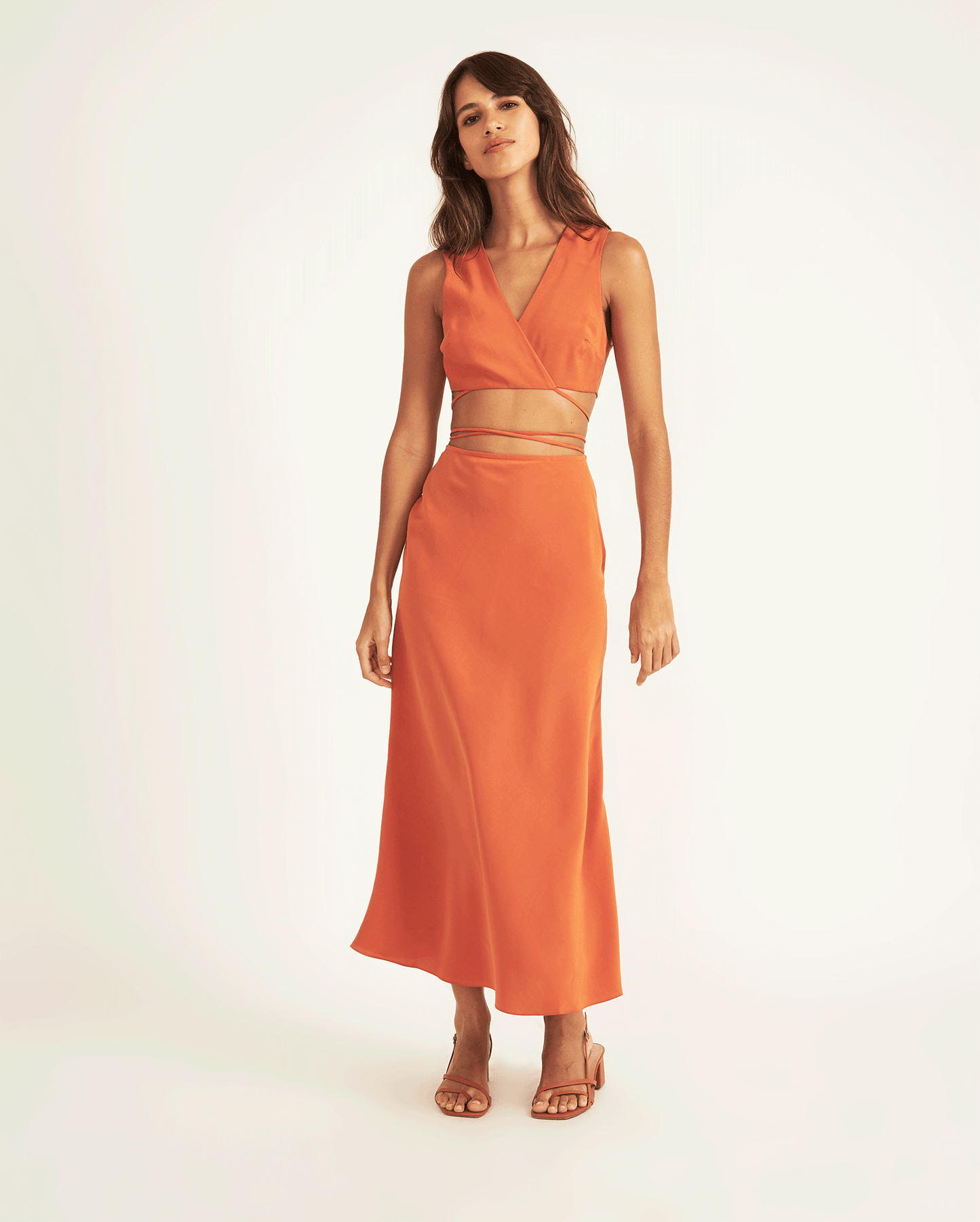 BROWN CAROLINA HERÉDIA SKIRT