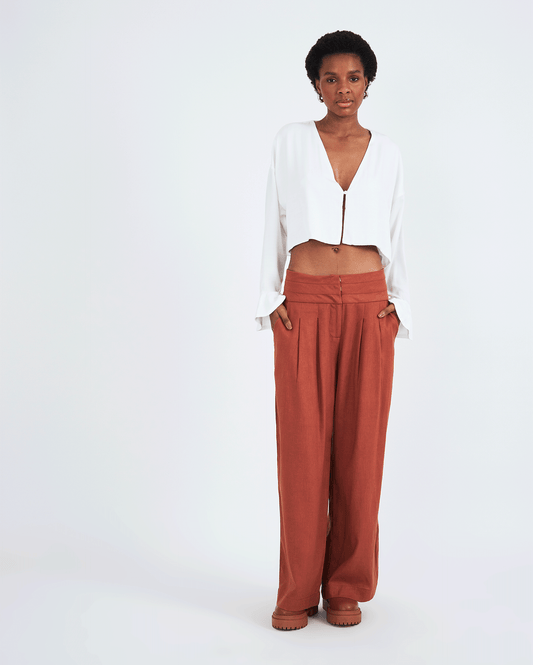 BROWN PANTS