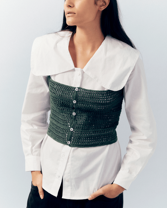 GREEN TOP CROCHET