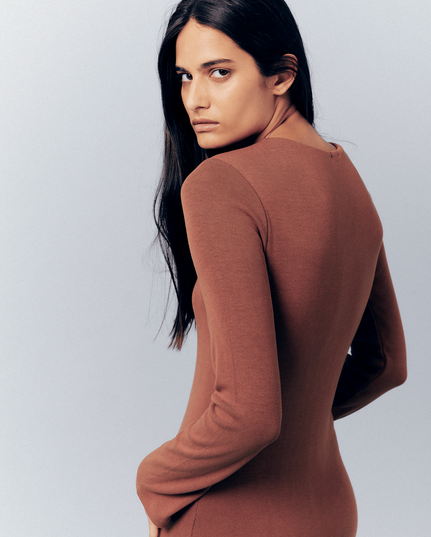 BROWN DRESS