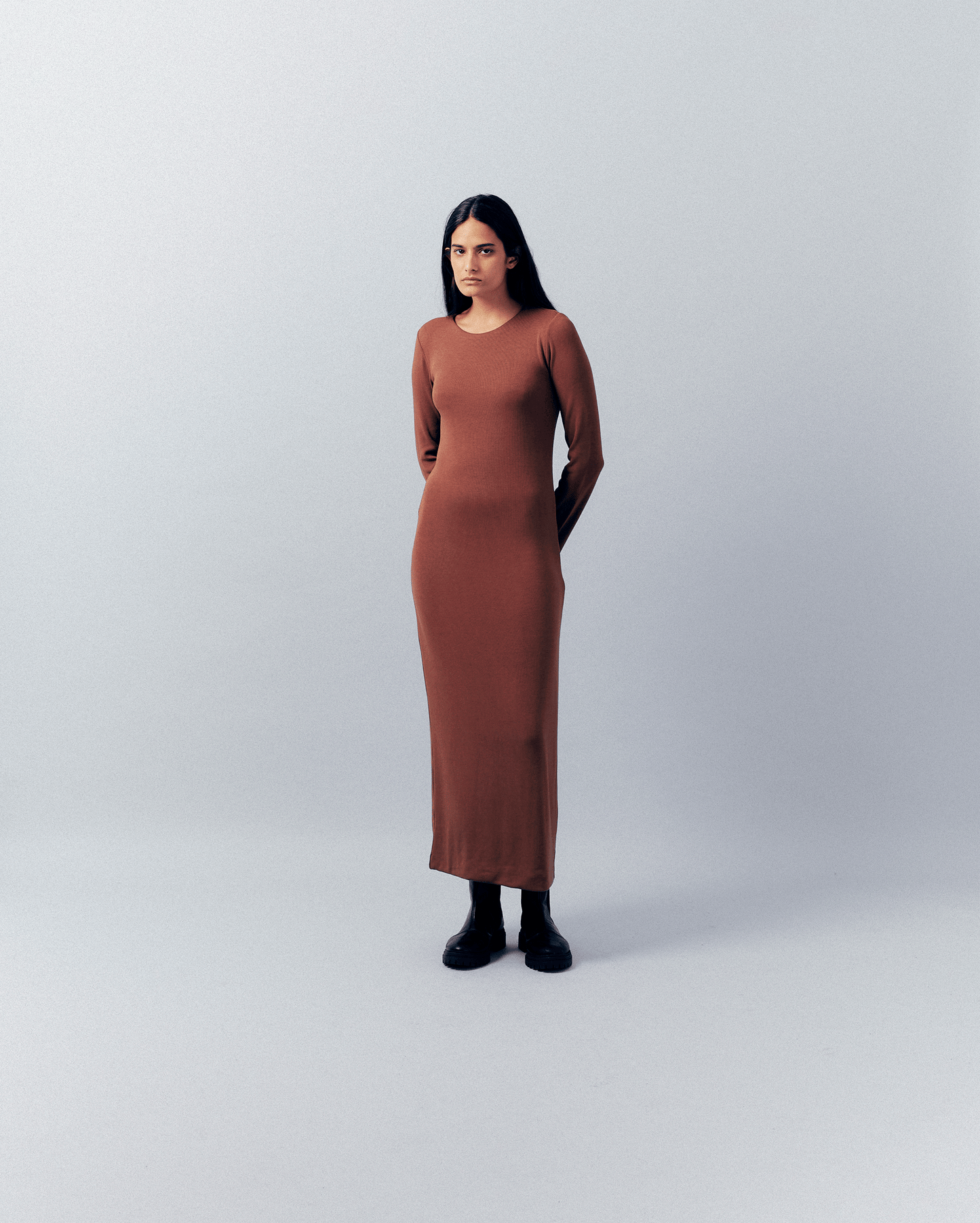 BROWN DRESS