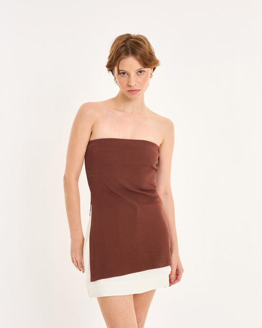 BROWN BLOUSE