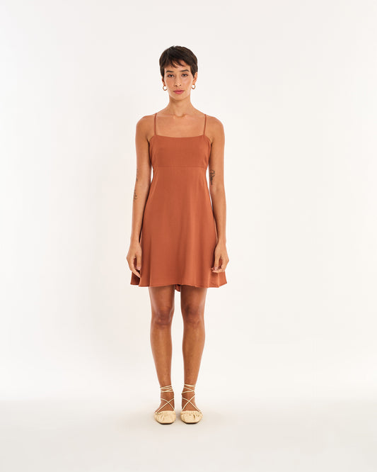 BROWN DRESS