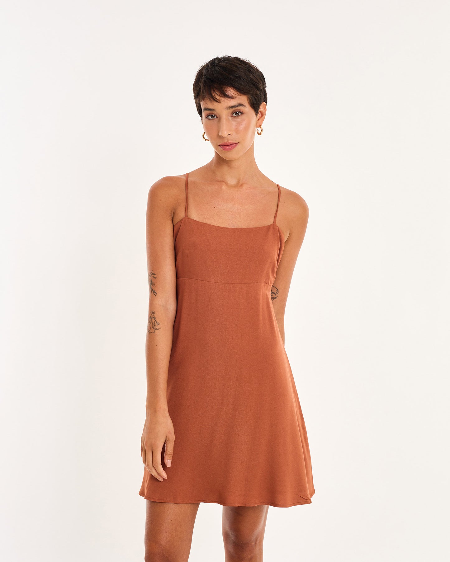 BROWN DRESS