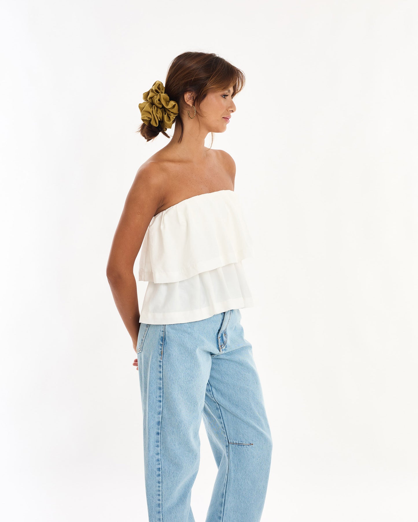 OFF WHITE BOO LAYERED BLOUSE