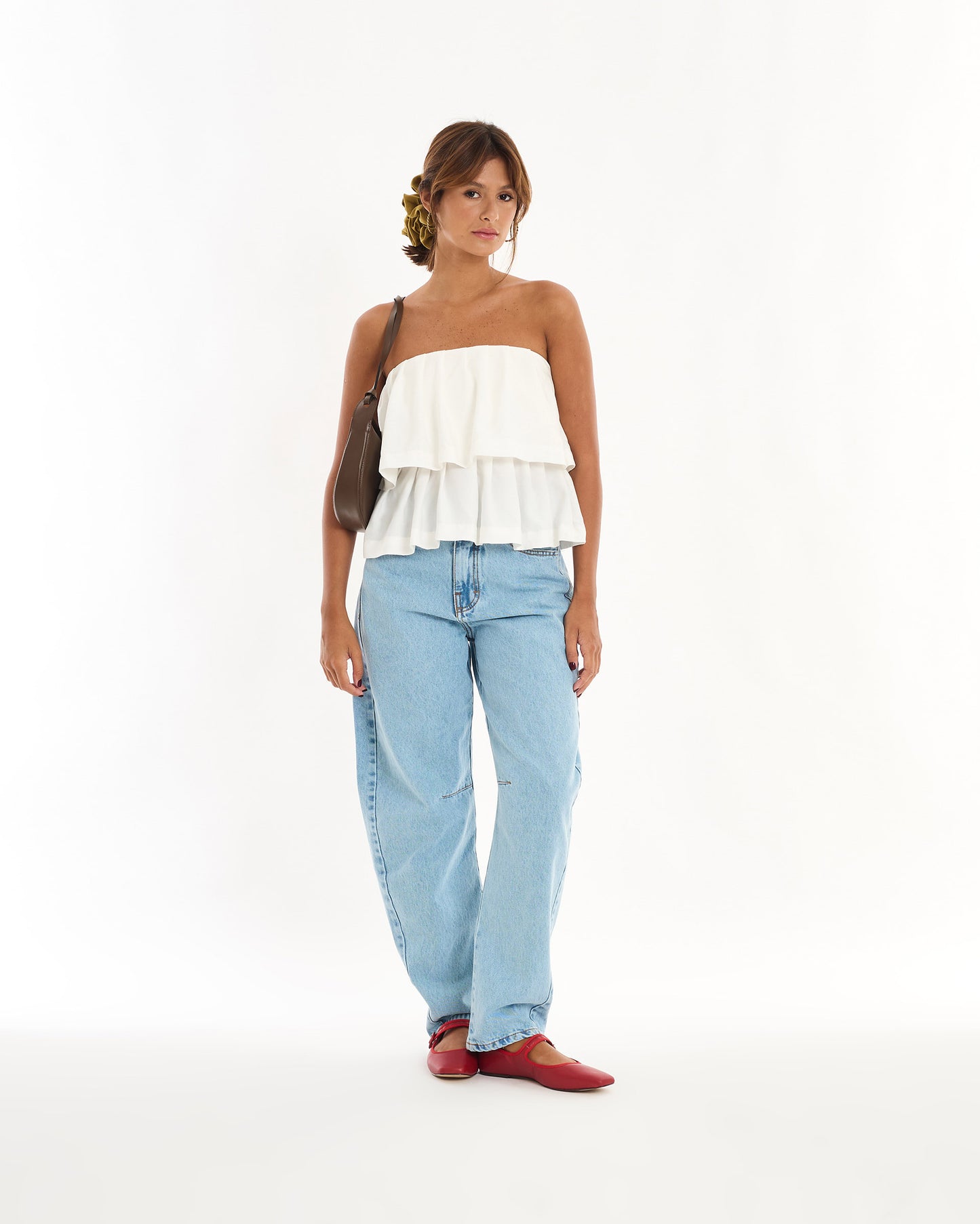 OFF WHITE BOO LAYERED BLOUSE