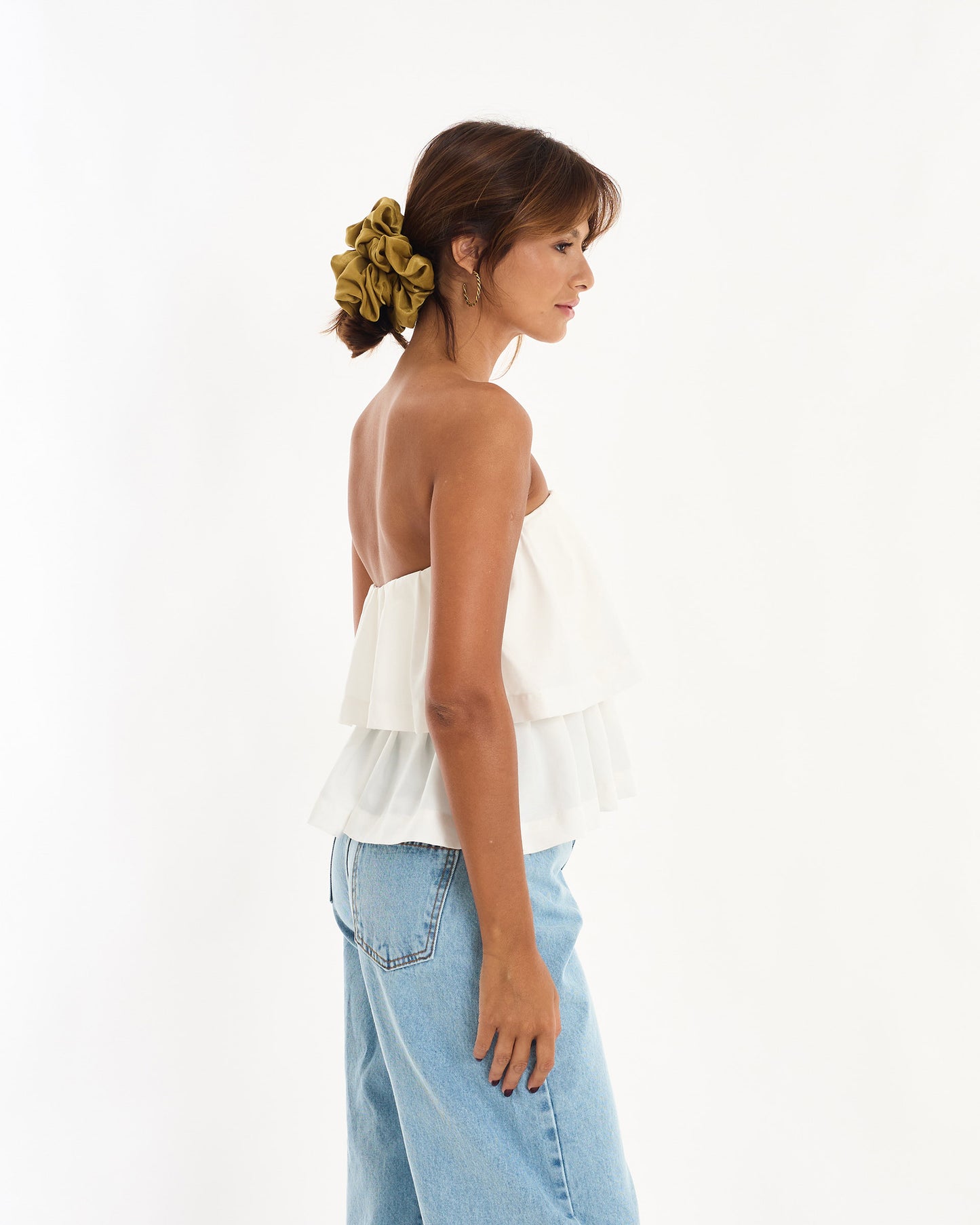 OFF WHITE BOO LAYERED BLOUSE