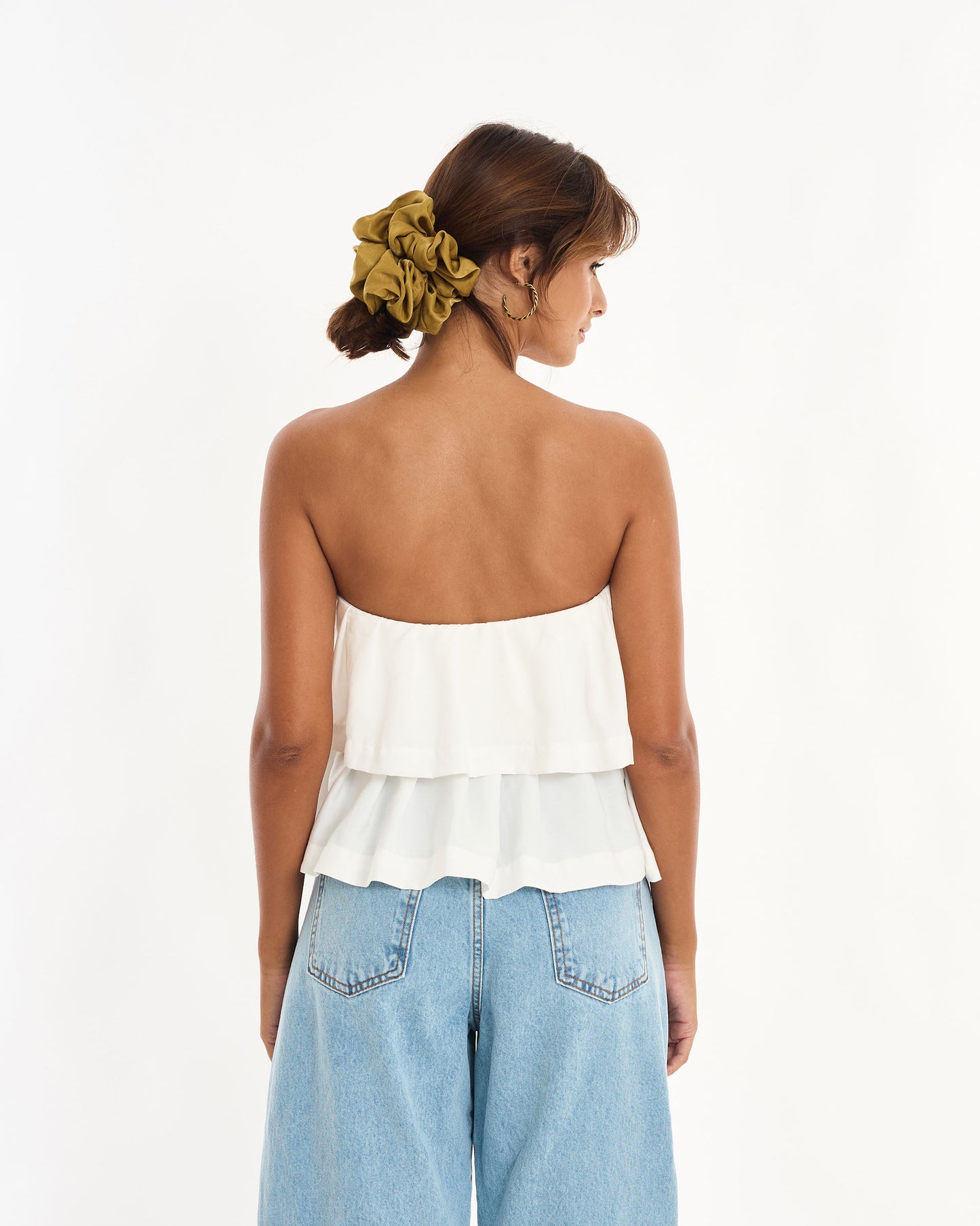 OFF WHITE BOO LAYERED BLOUSE