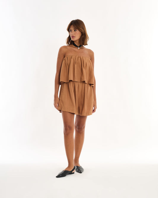 BEIGE BOO LAYERS JAMPSUIT