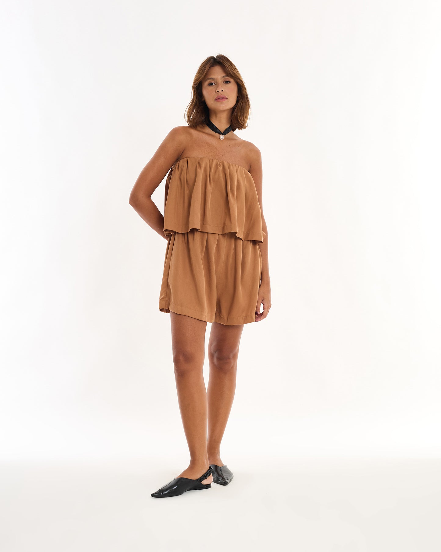 BEIGE BOO LAYERS JAMPSUIT