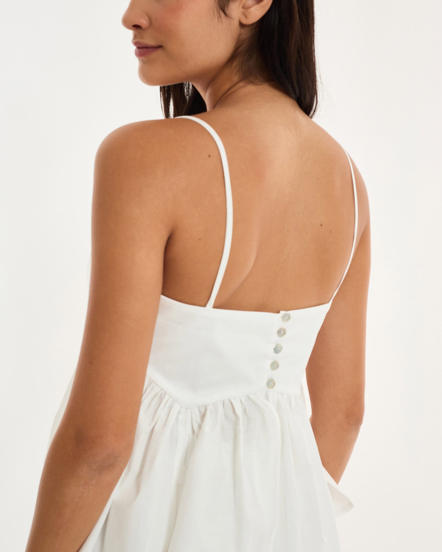 OFF WHITE ALT RUFFLE BLOUSE