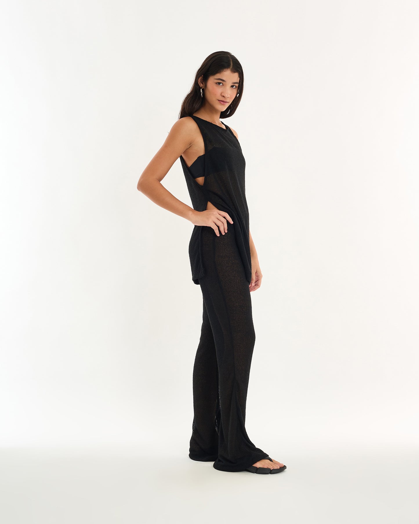 BLACK ALT LONG PANTS