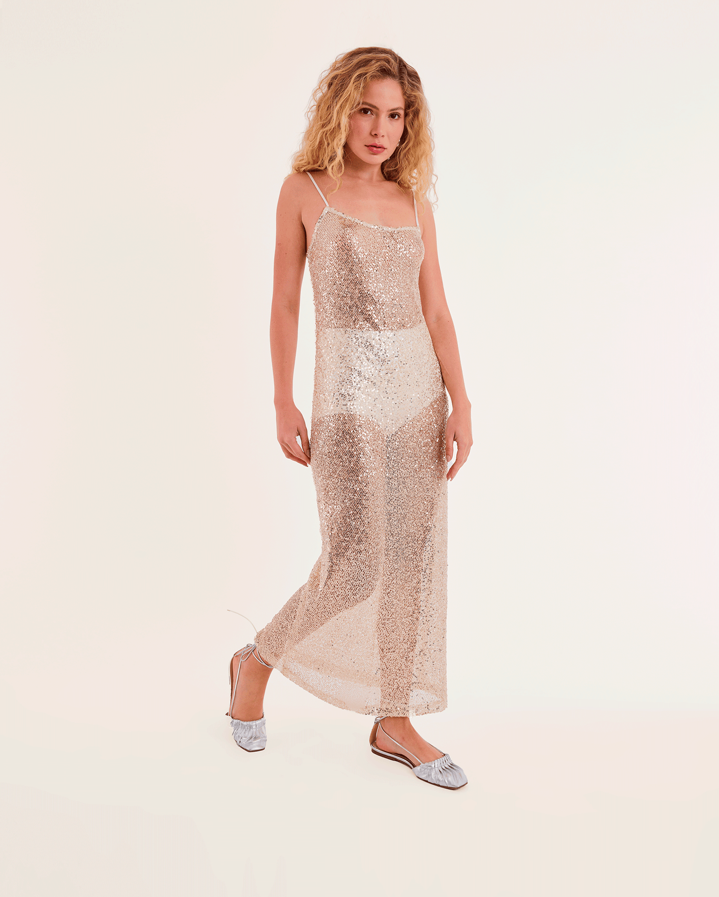 OFF WHITE HIGH TEXTURED DRESS