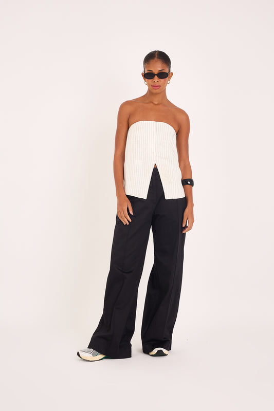 BLACK VIN TWILL PANTS