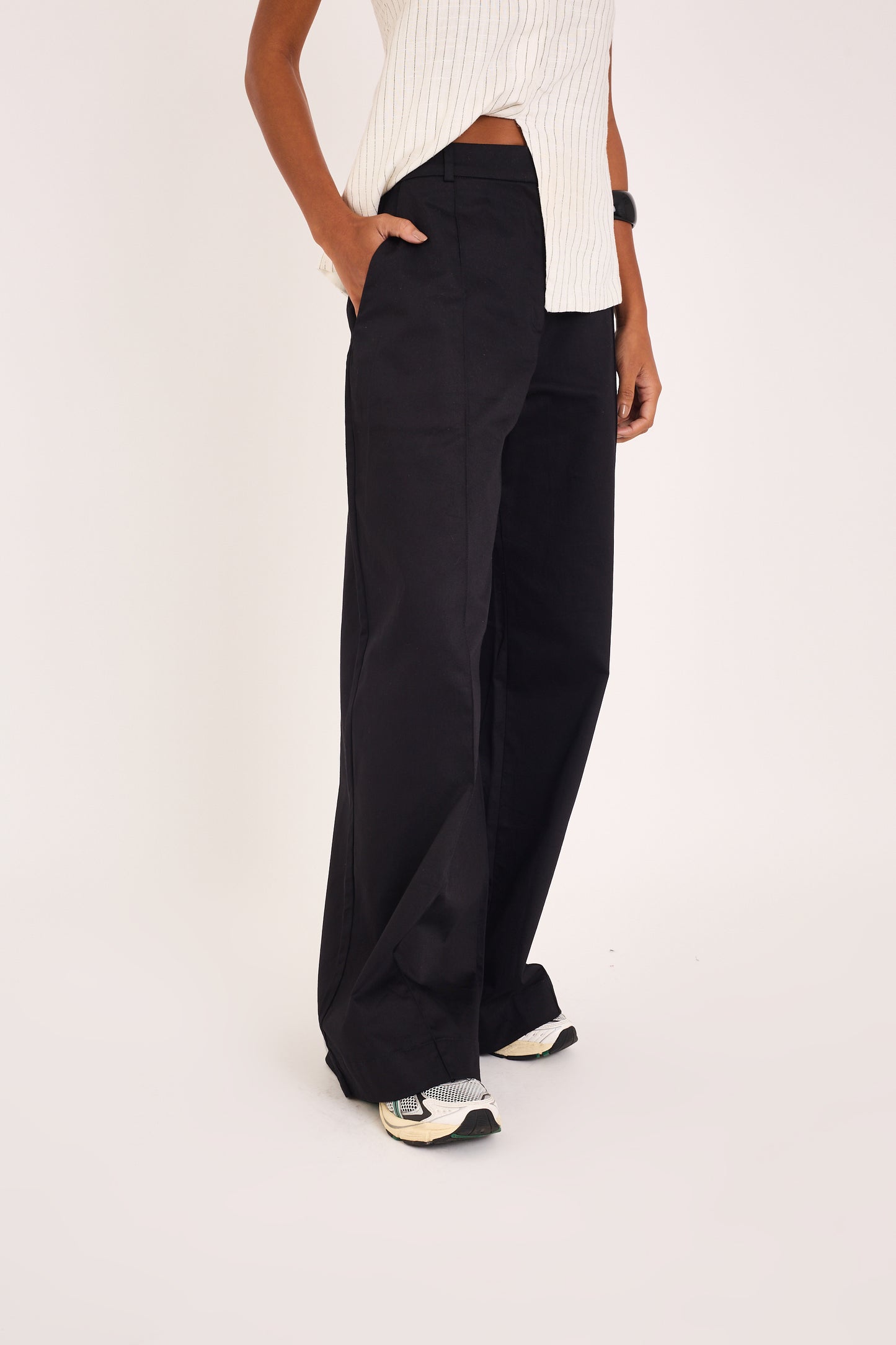 BLACK VIN TWILL PANTS