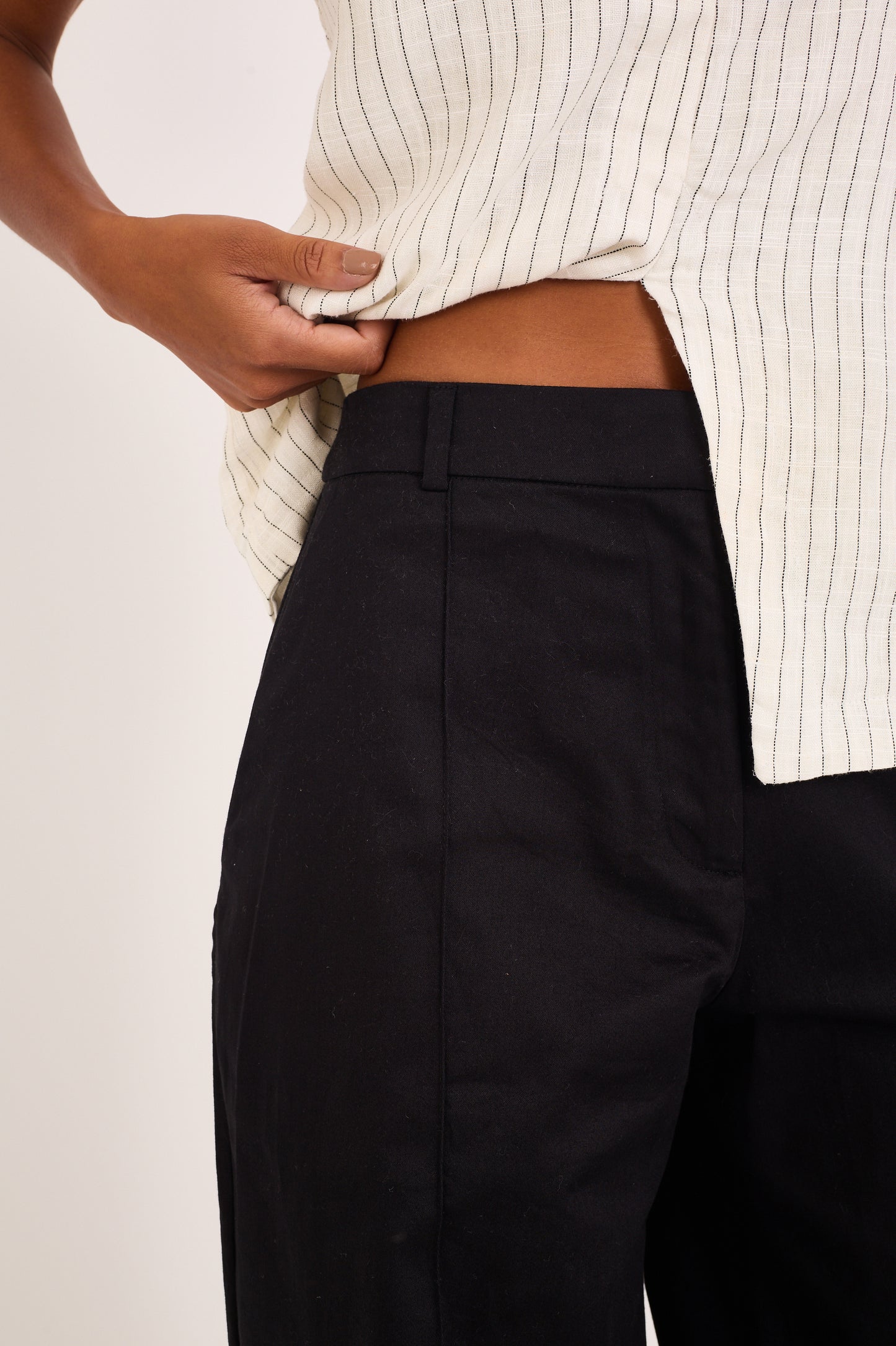 BLACK VIN TWILL PANTS