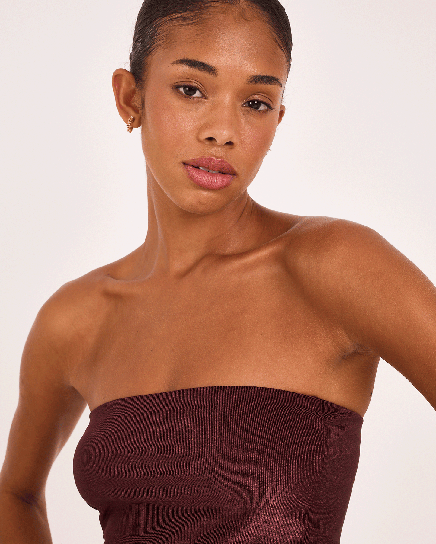 BROWN VELVET VIN TOP