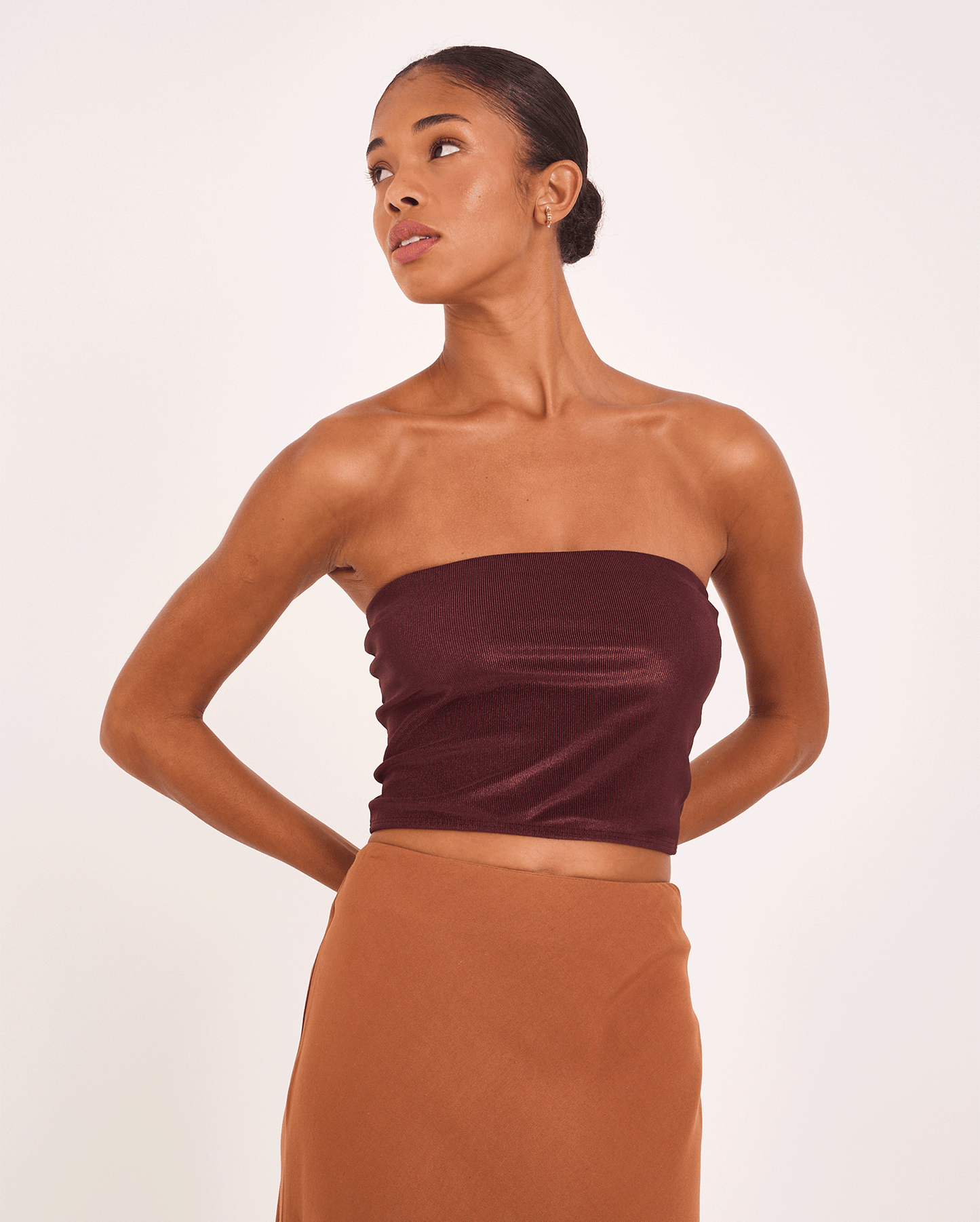 BROWN VELVET VIN TOP