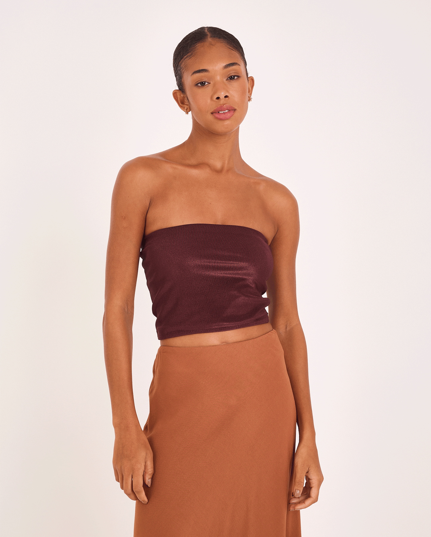 BROWN VELVET VIN TOP