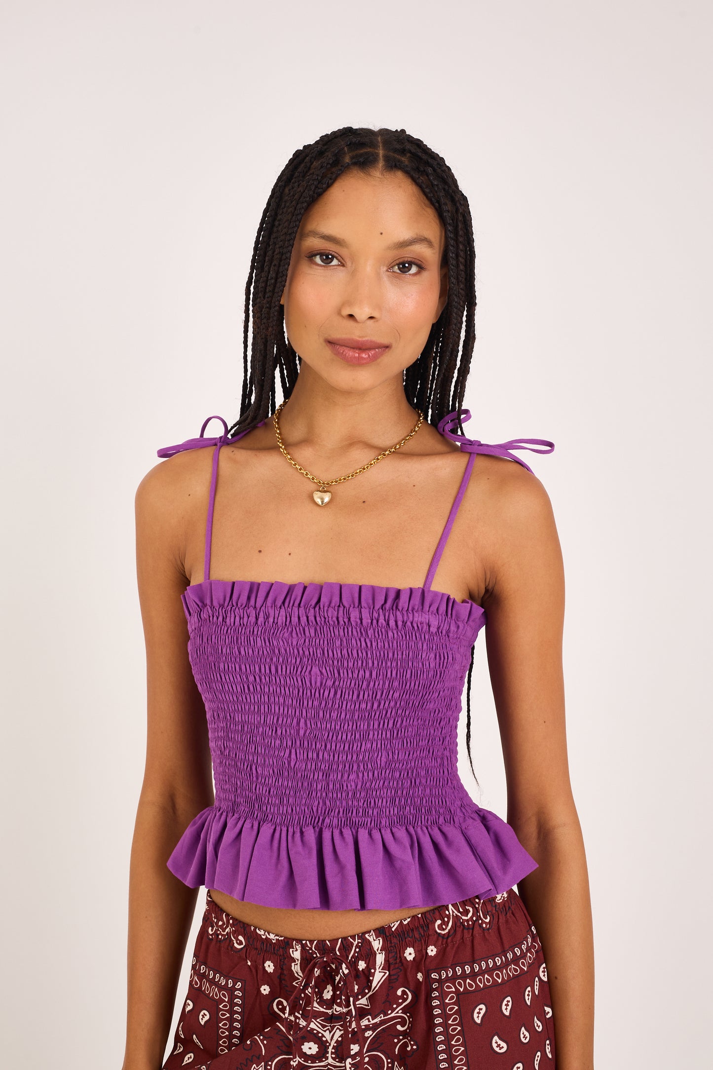 PURPLE COLOR KAI BLOUSE