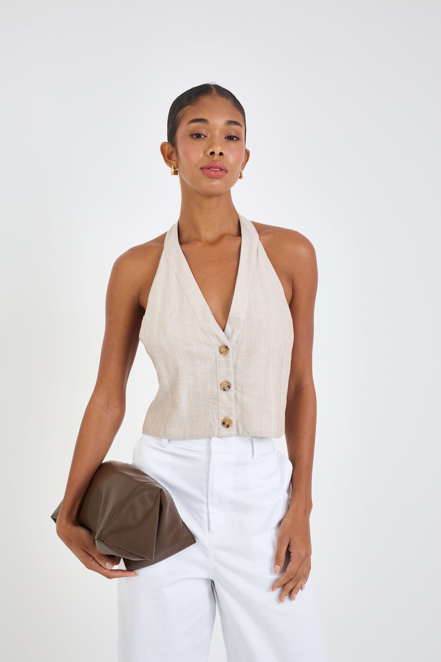 BEIGE RISCA EBI TOP