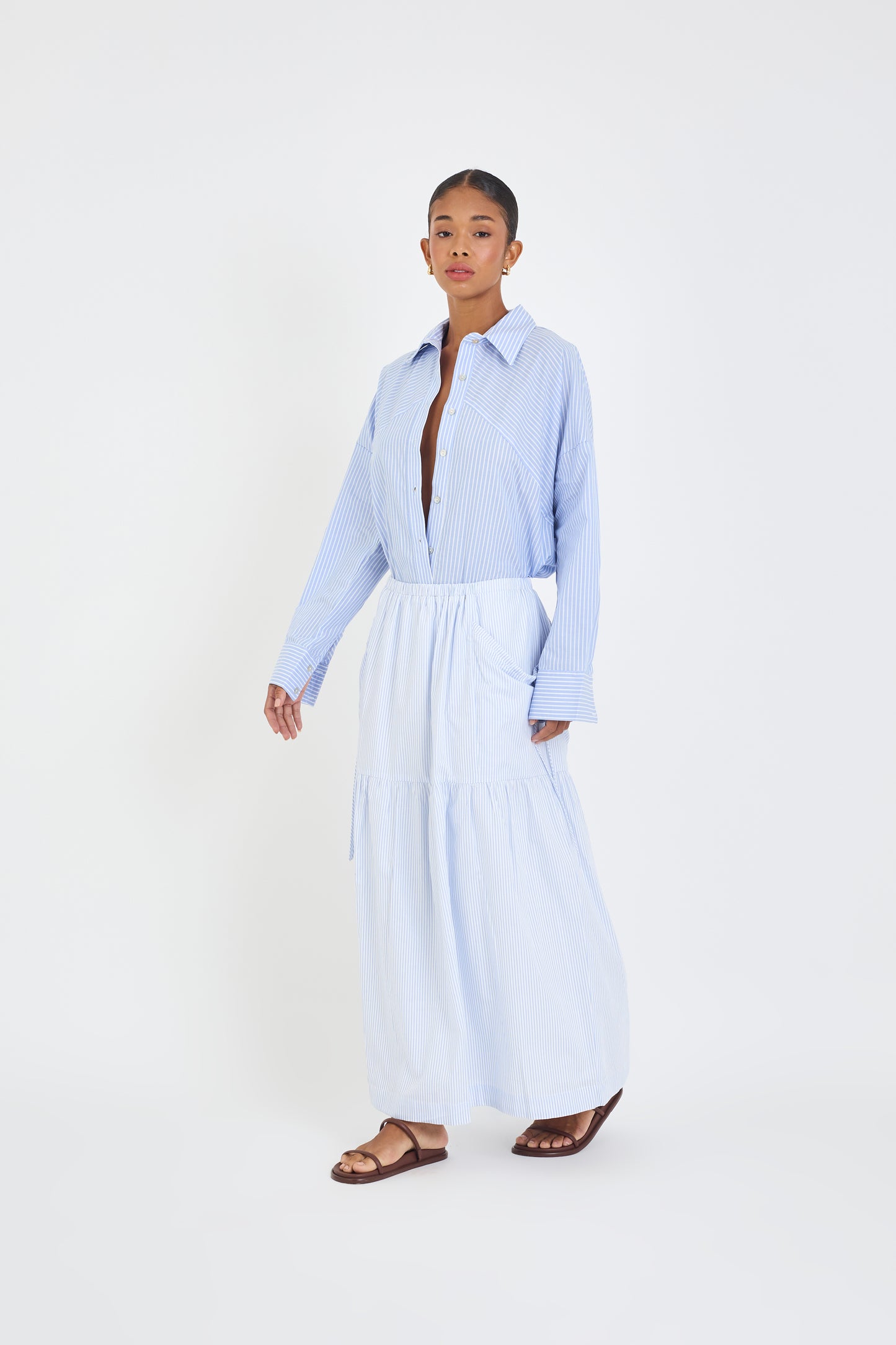 STRIPED EBI STRIPED SKIRT
