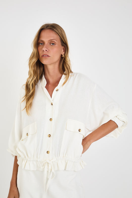 OFF WHITE RIVIERA MEL COAT
