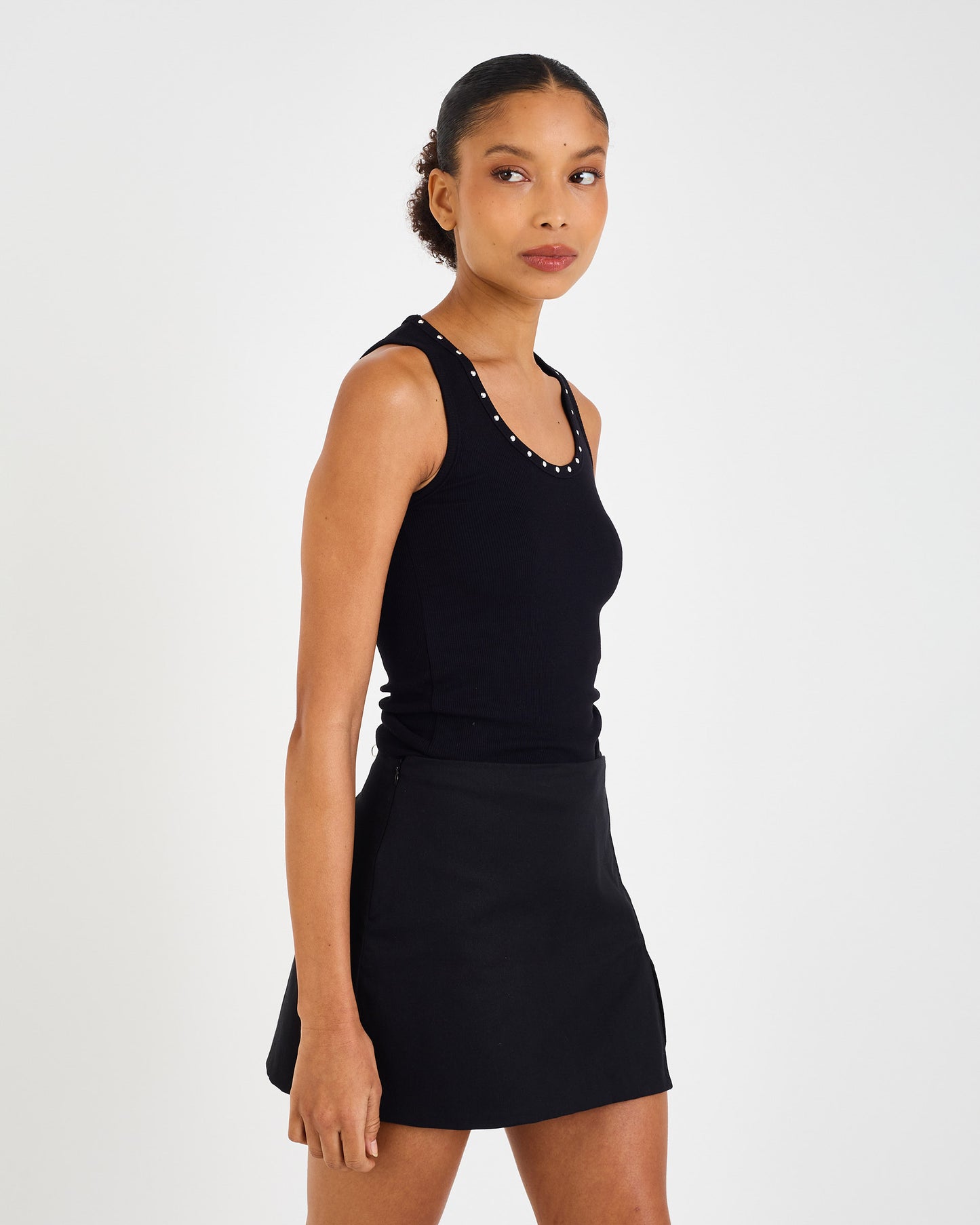 BLACK NOX STUDDED TANK TOP