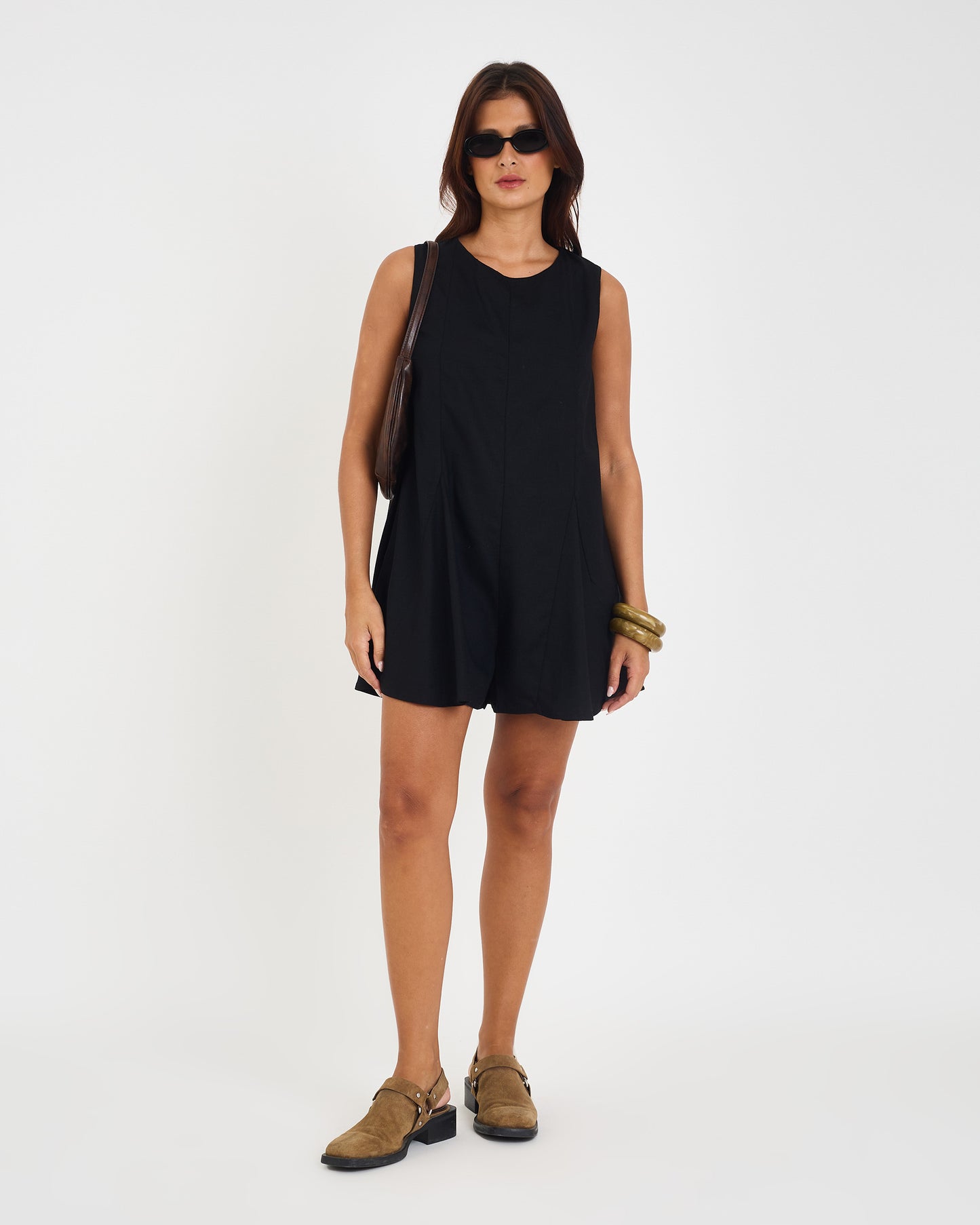 BLACK LINA NOX PLAYSUIT