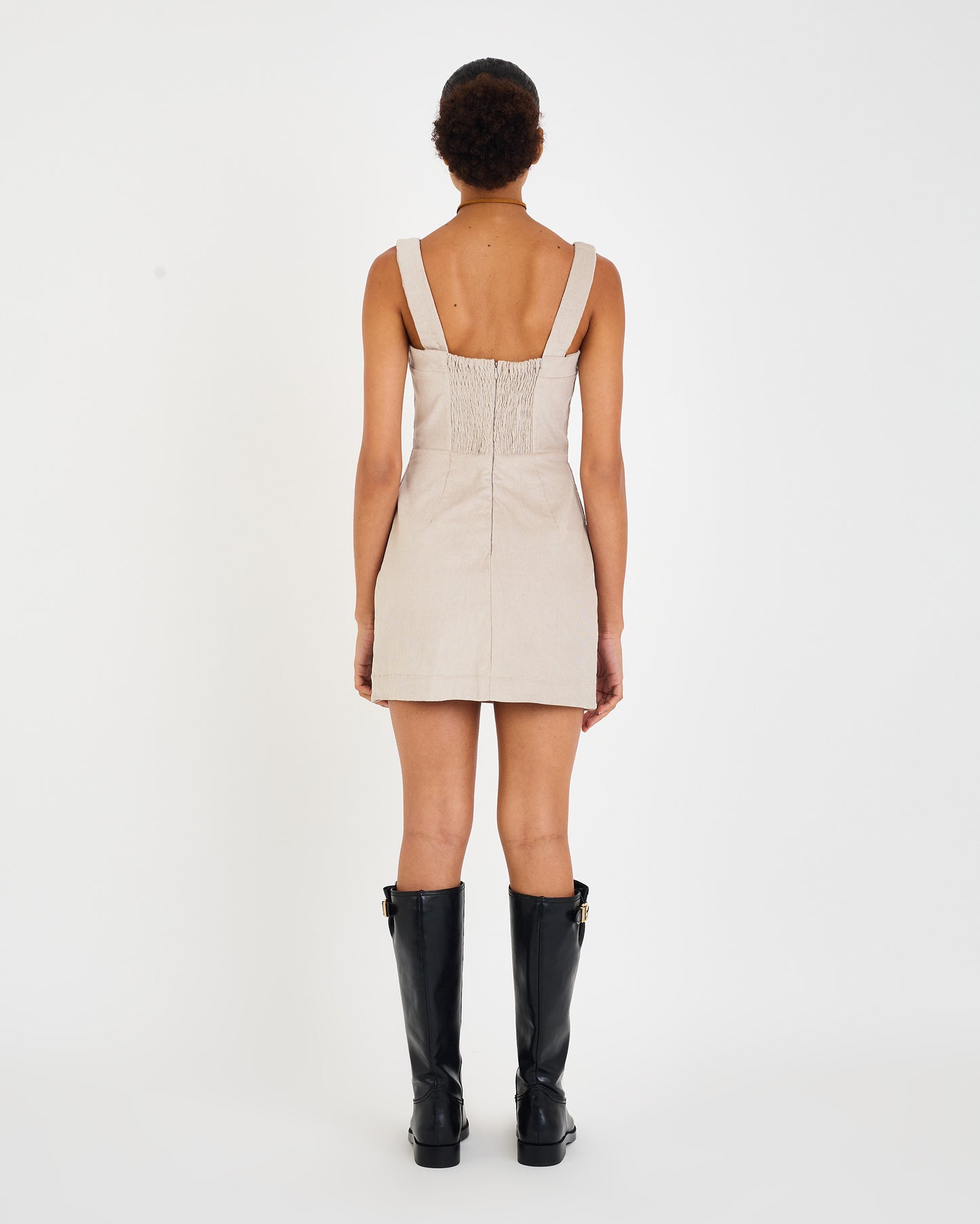 GREY EVE VELVET DRESS