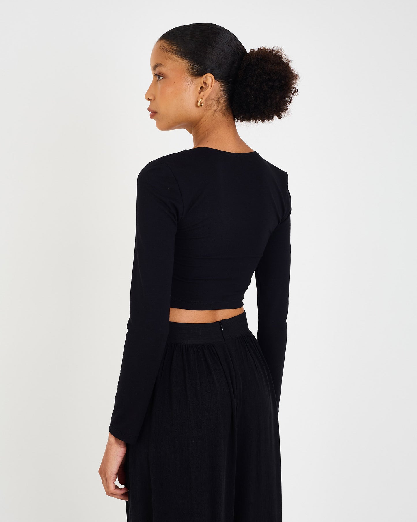 BLACK FAN EVE TOP